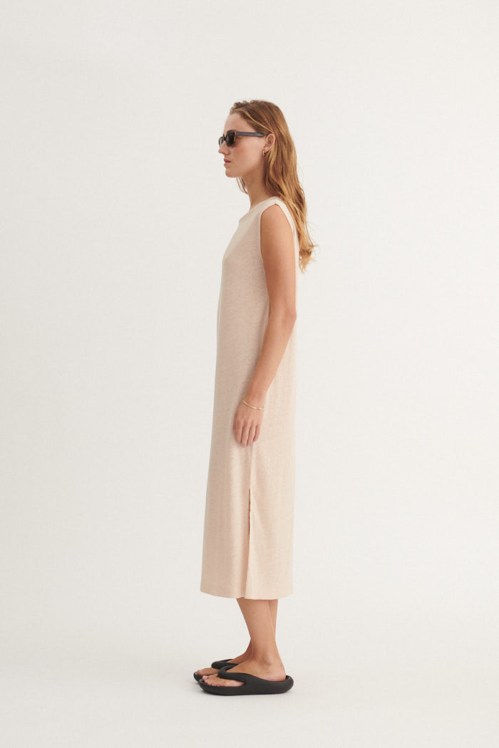 Basic Apparel Ryda Tank Dress Kjoler 777 Smokey Grey